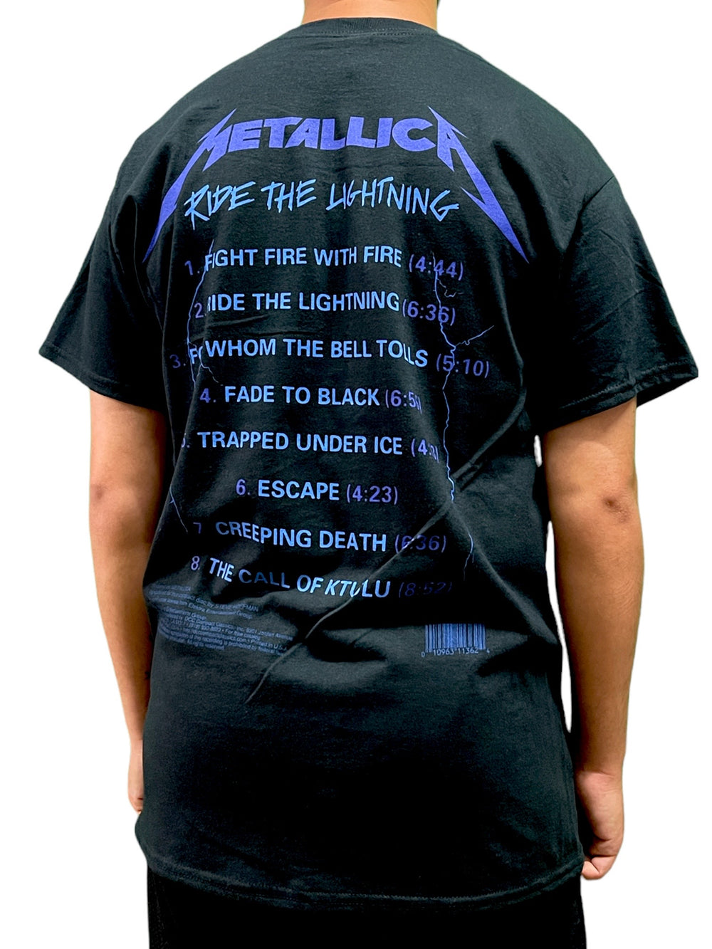 Metallica Lightning Tracks Unisex Official T Shirt Brand New Various Sizes Back Print