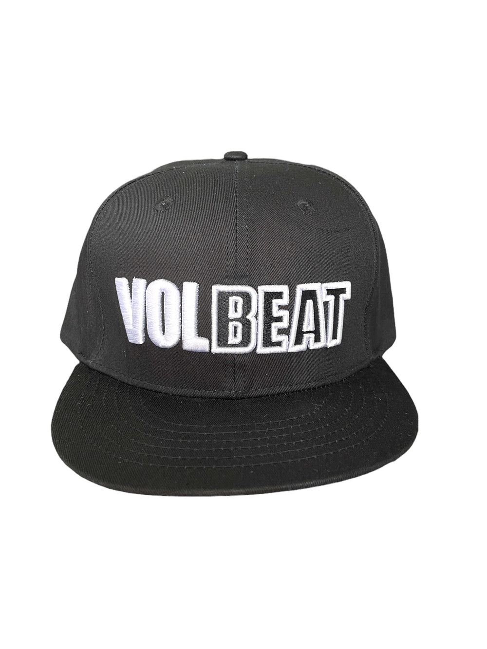 Volbeat Chunky Embroidery Logo Official Flat Snapback Cap Adjustable
