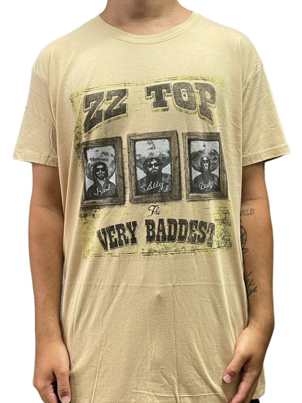 ZZ Top Very Baddest Sand  Official Unisex T Shirt Brand New Various Sizes