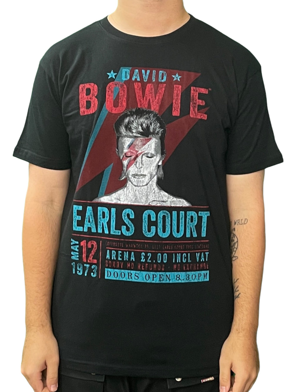 David Bowie - Earl's Court 1973 Official Unisex T Shirt Brand New Various Sizes