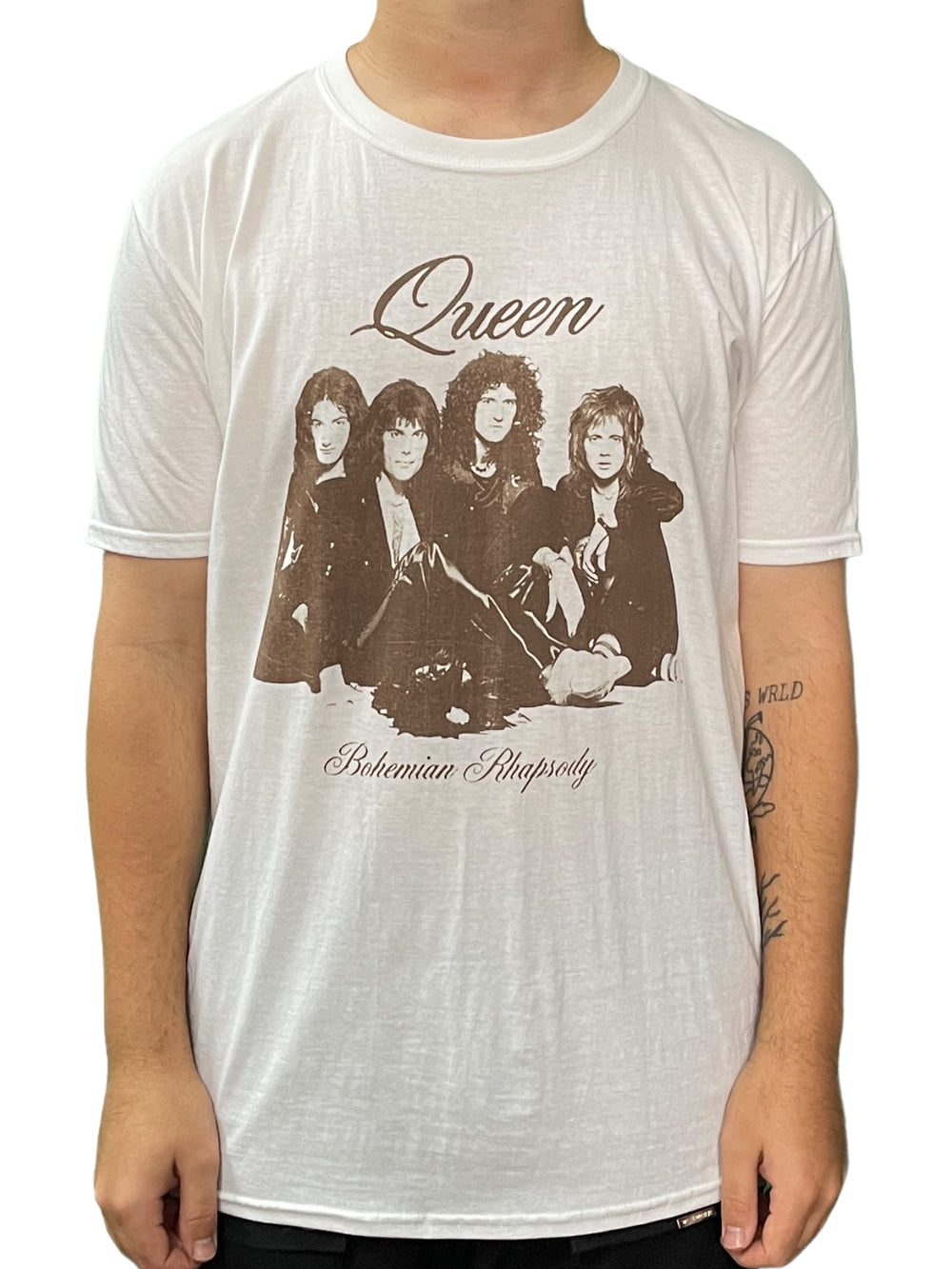 Queen - Bohemian Rhapsody White Official Unisex T Shirt Various Sizes NEW
