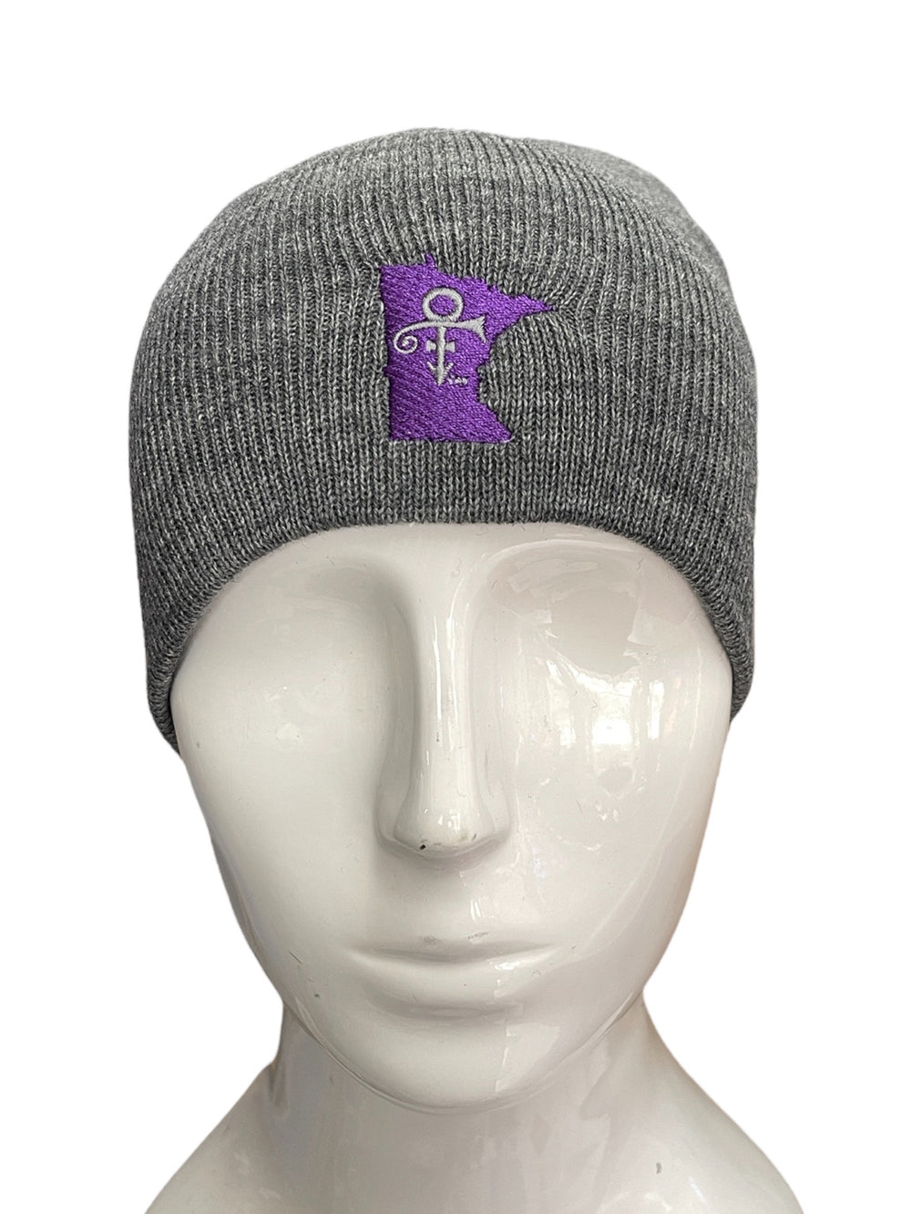 Prince Love Symbol Minnesota Beanie Hat Purple Thread Embroidery Official & Xclusive