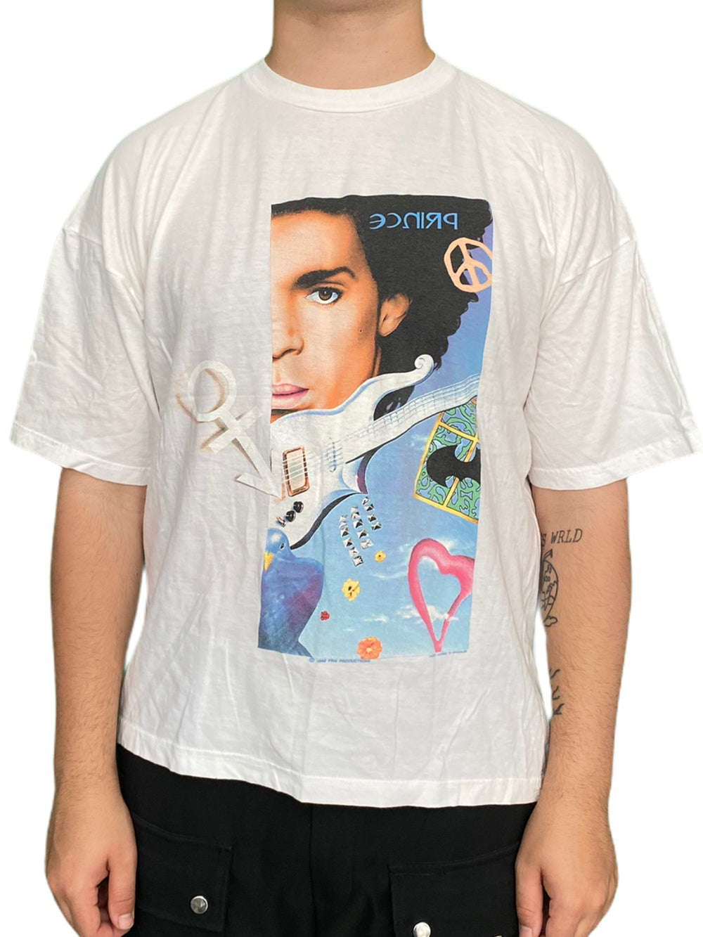 Prince – Official Vintage 1990 Nude Tour PRN Productions Unisex T Shirt Montage