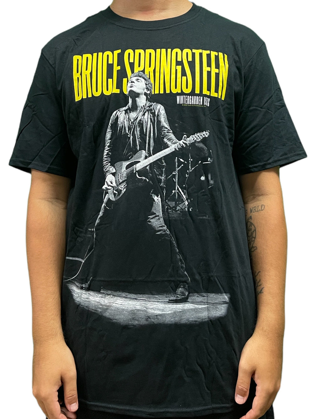 Bruce Springsteen Winterland GUITAR Unisex Official T Shirt Various Sizes Back Printed