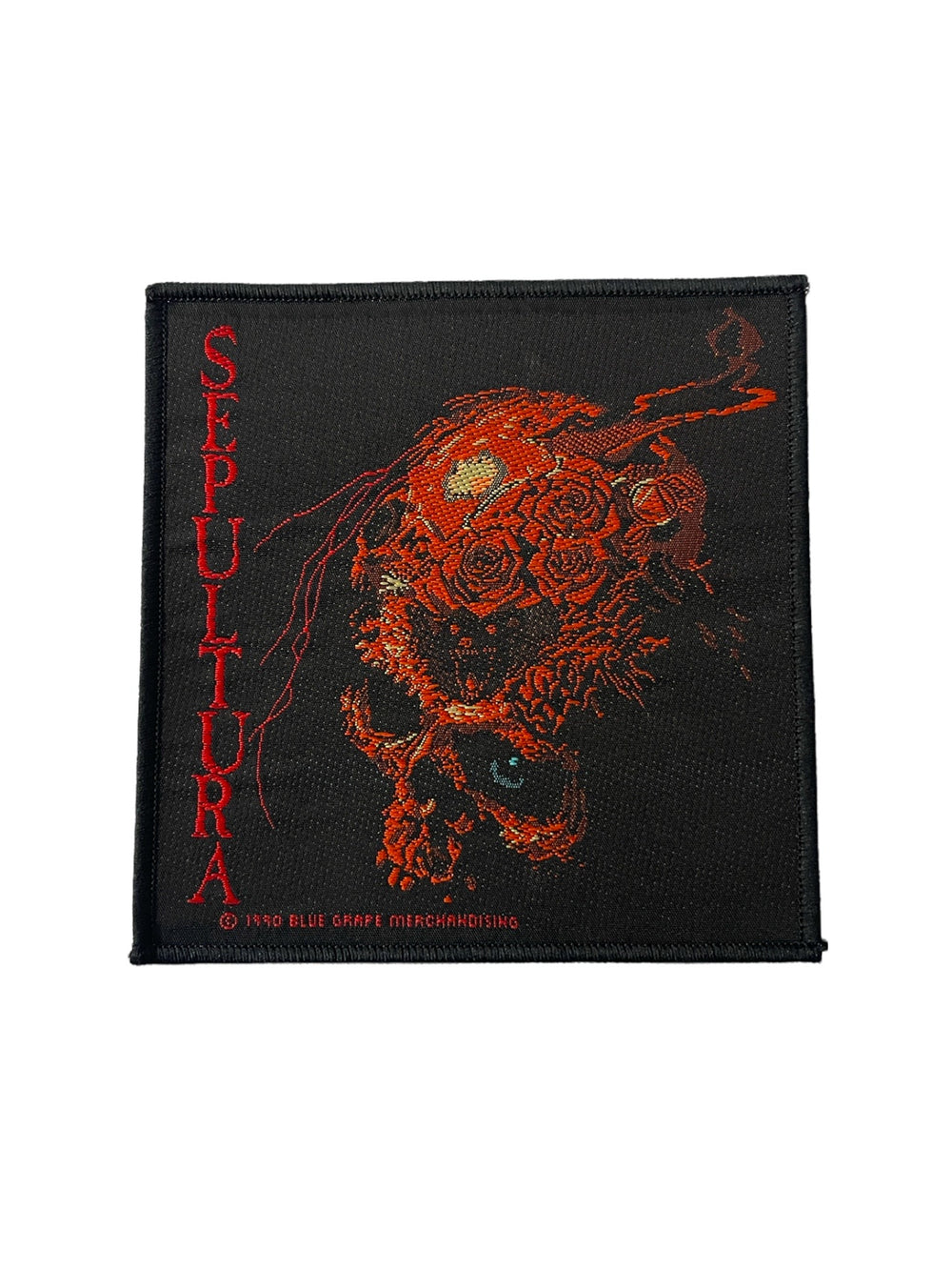 Sepultura Skull Official Woven Patch Brand New
