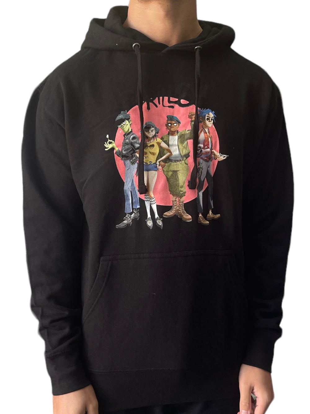 Gorillaz Group Circle Rise NAVY Pullover Hoodie Unisex Official Brand New Various Sizes