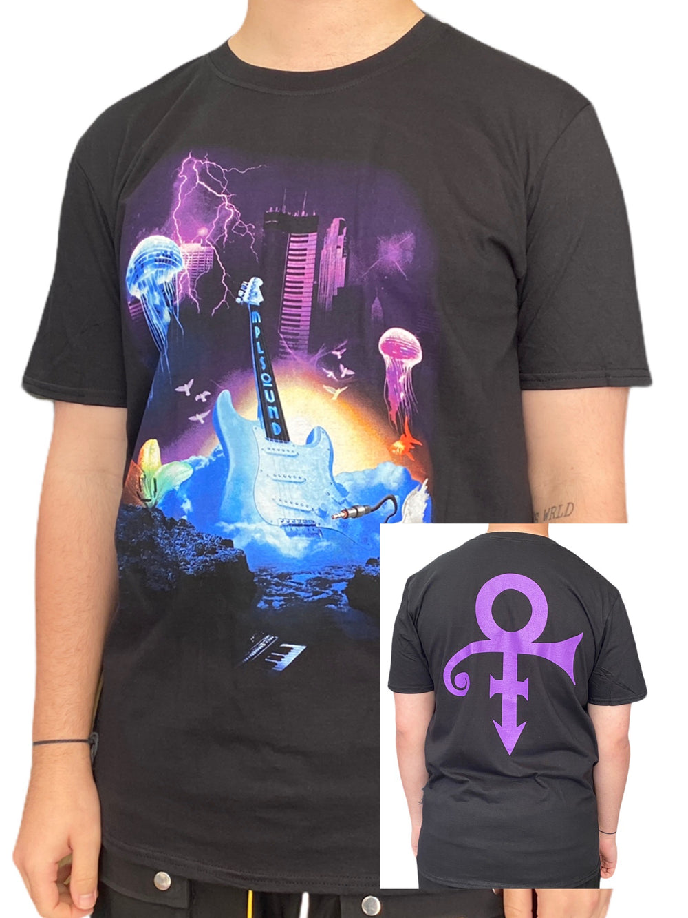 Prince MPLSound Album Xclusive Official Unisex T Shirt Front & Back