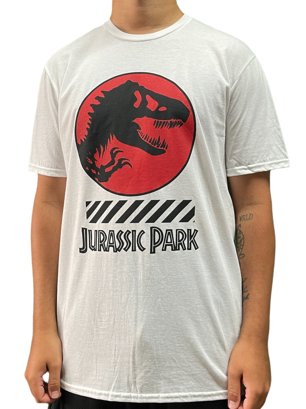 Jurassic Park T.REX WARNING Unisex Official T Shirt Brand New Various Sizes TV Film Movie