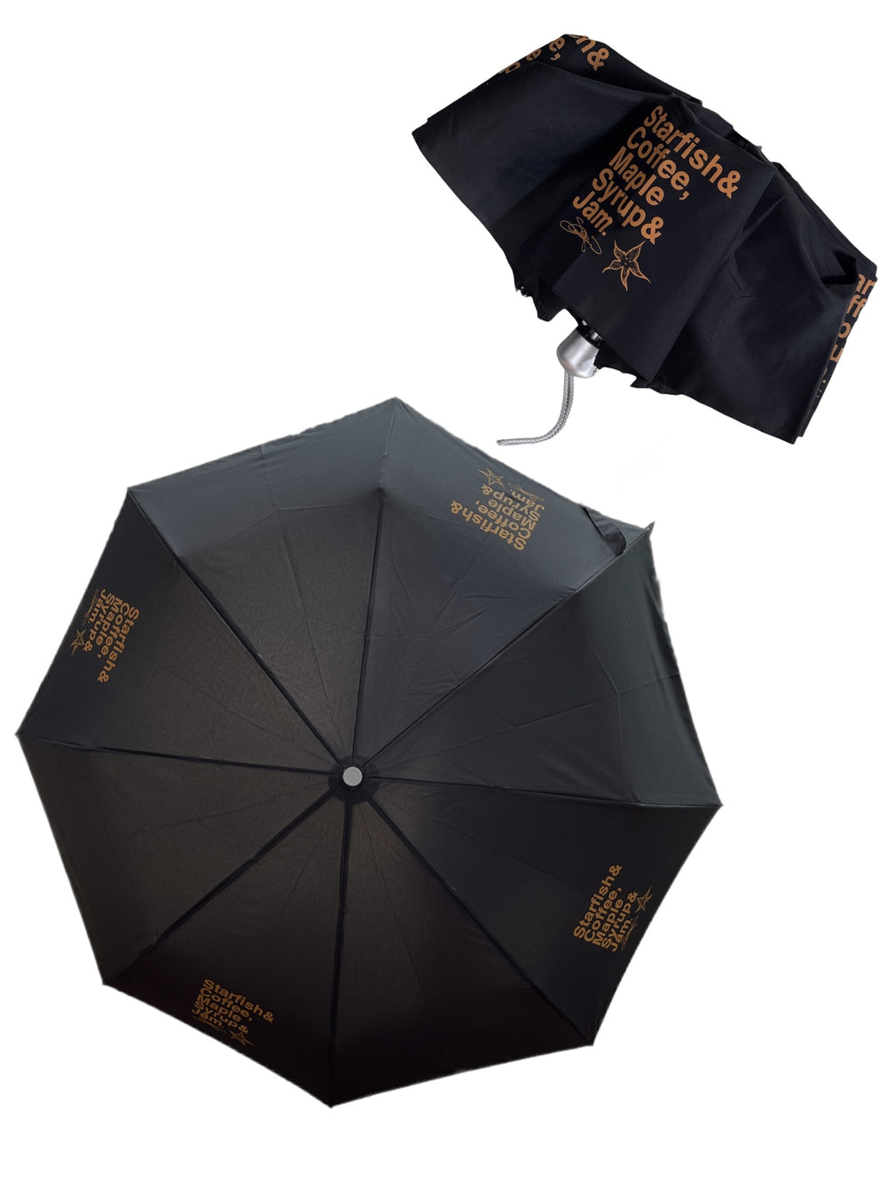 Prince – Starfish & Coffee Official Mini Umbrella Signature Edition Peach & Black Prince
