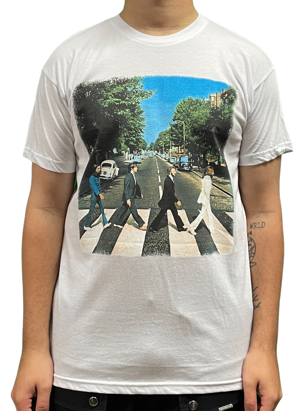 Beatles The Abbey Road White Unisex Official T Shirt Brand New Various Sizes Front & Back