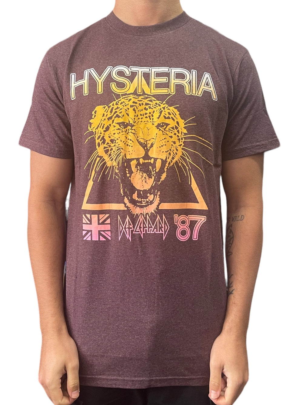 Def Leppard HYSTERIA WORLD TOUR Official Unisex T Shirt Brand New Various Sizes