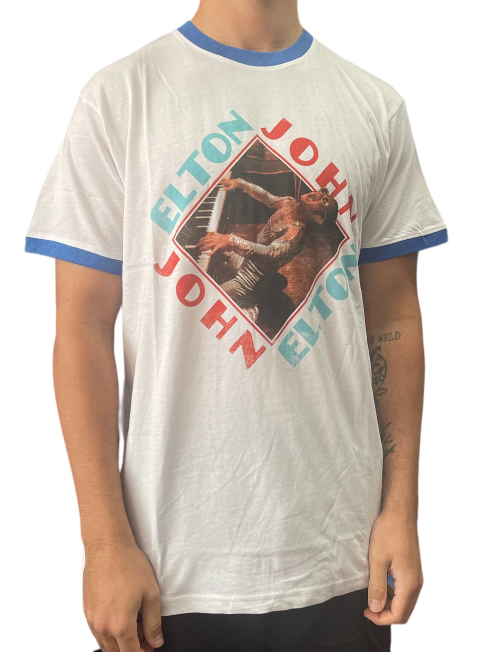 Elton John Piano Diamond Unisex Official T Shirt Brand New Various Sizes