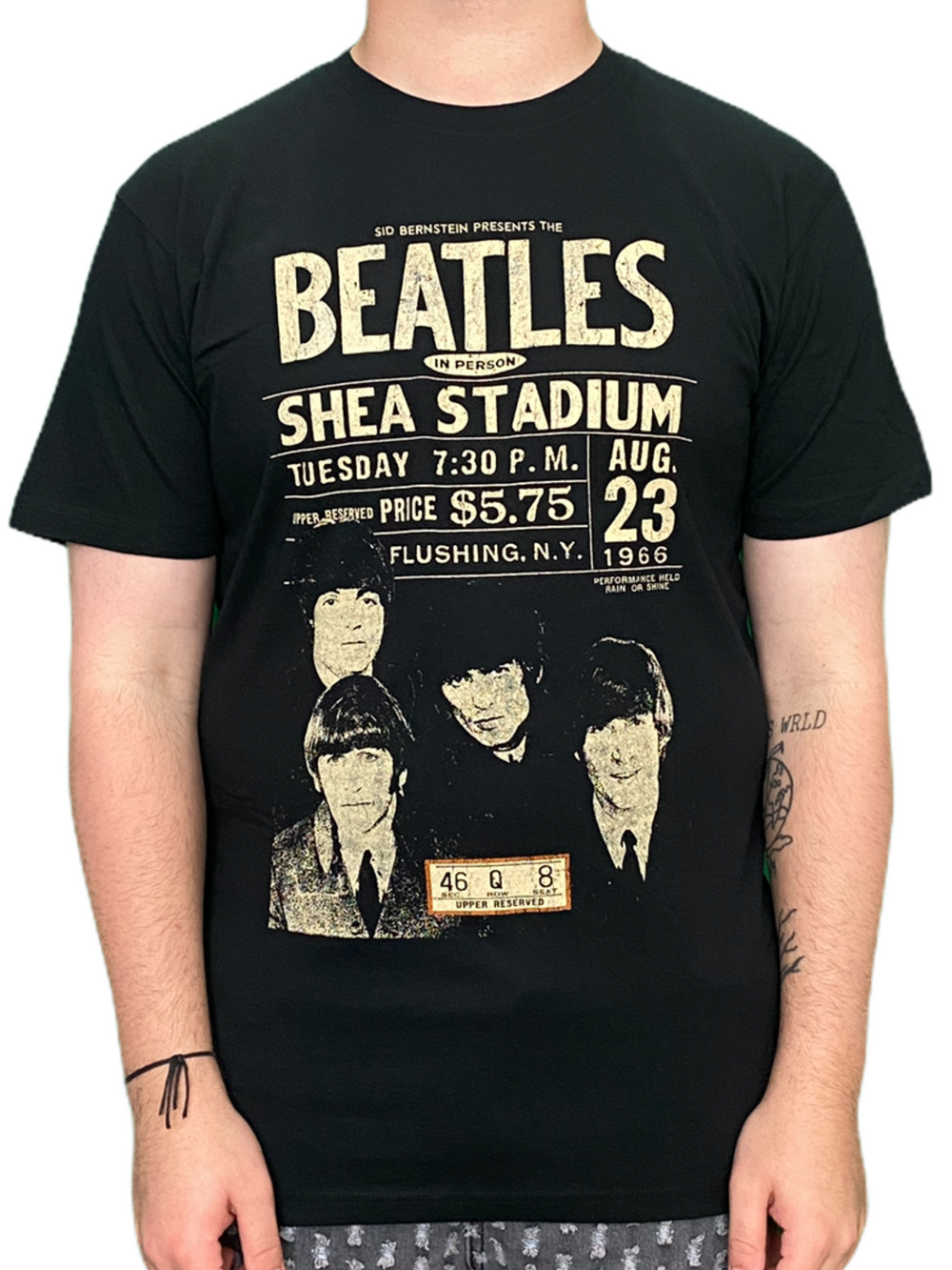 Beatles The Shea '66 Stadium 1966 Unisex Official T Shirt Brand New Various Sizes ECO