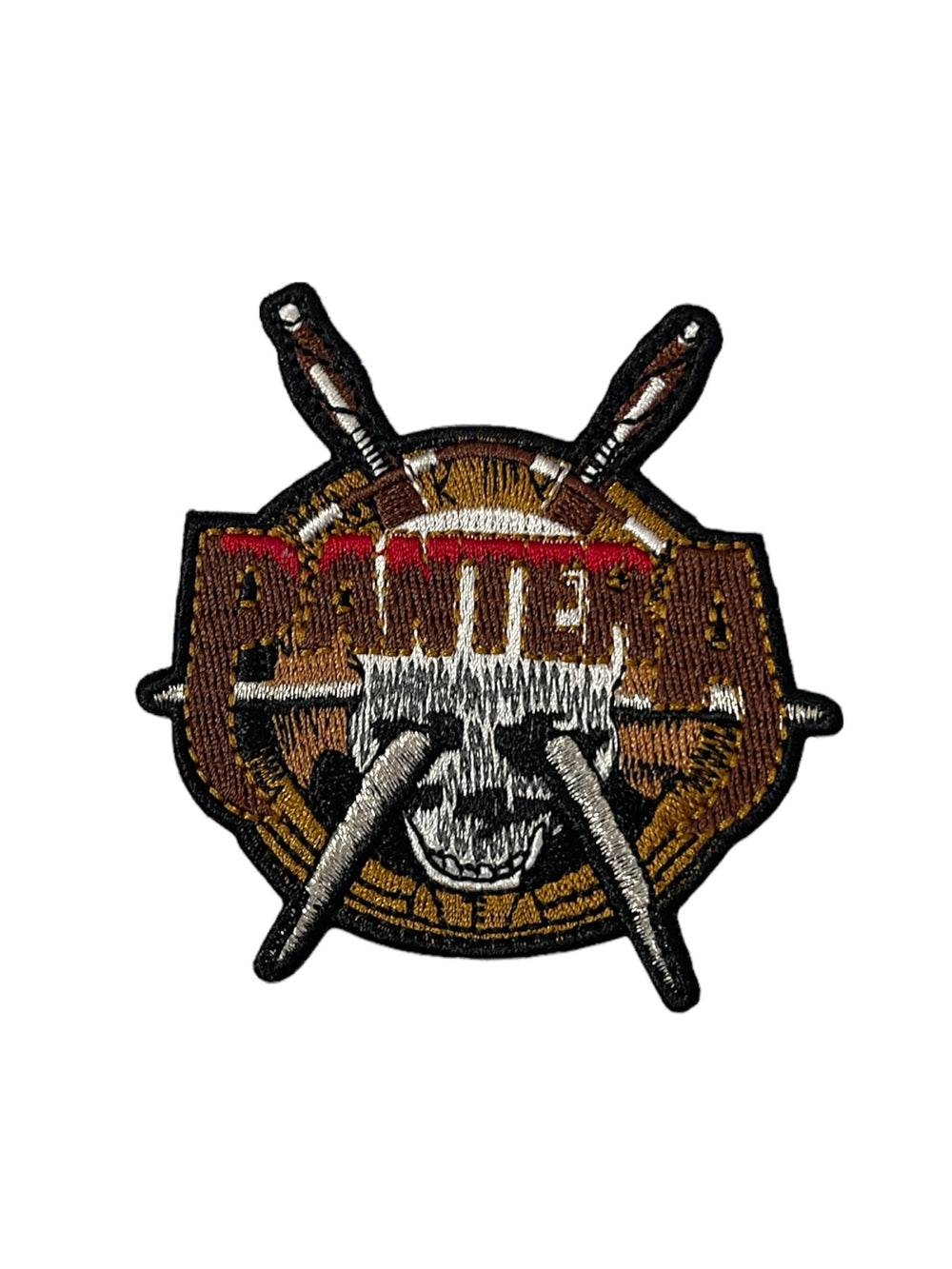 Pantera F Skull Knives Glitter Official Woven Patch Brand New