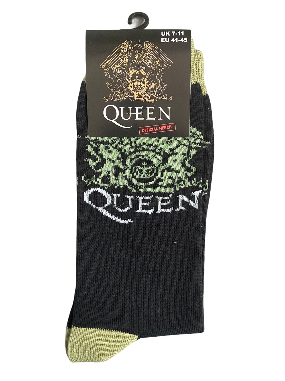 Queen Crest Logo Official Product 1 Pair Jacquard Socks Size 7-11 UK NEW