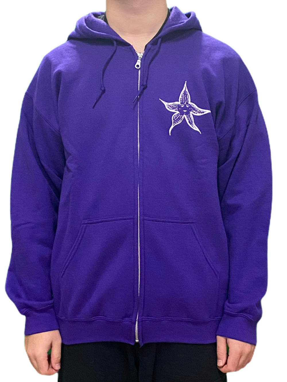 Starfish & Coffee USA Official Unisex Zip Hoody Brand New Prince Purple