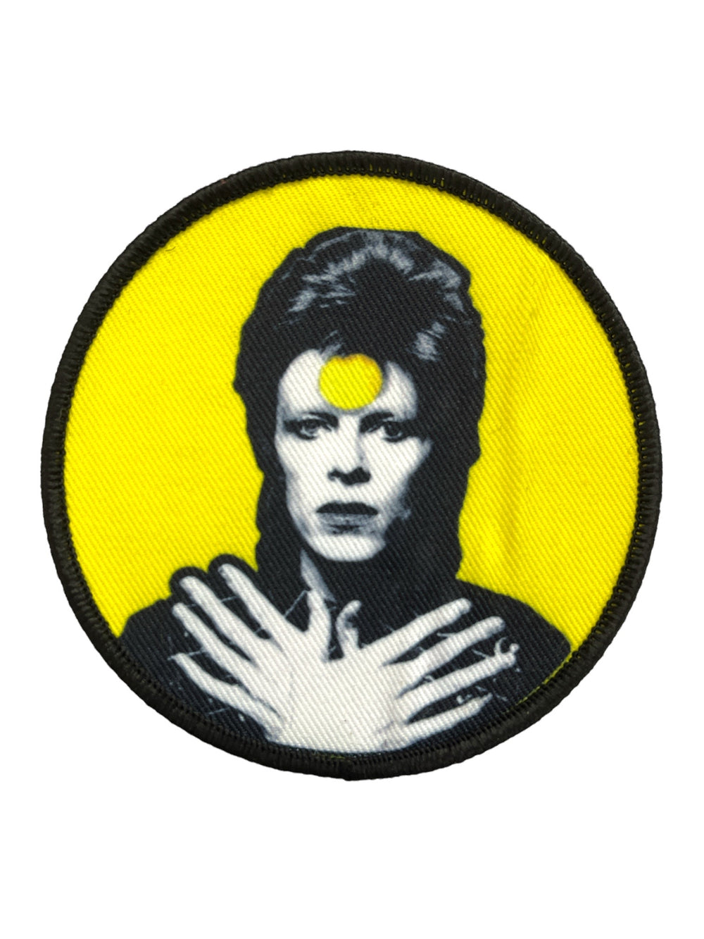 David Bowie Ziggy Round Official Woven Patch Brand New