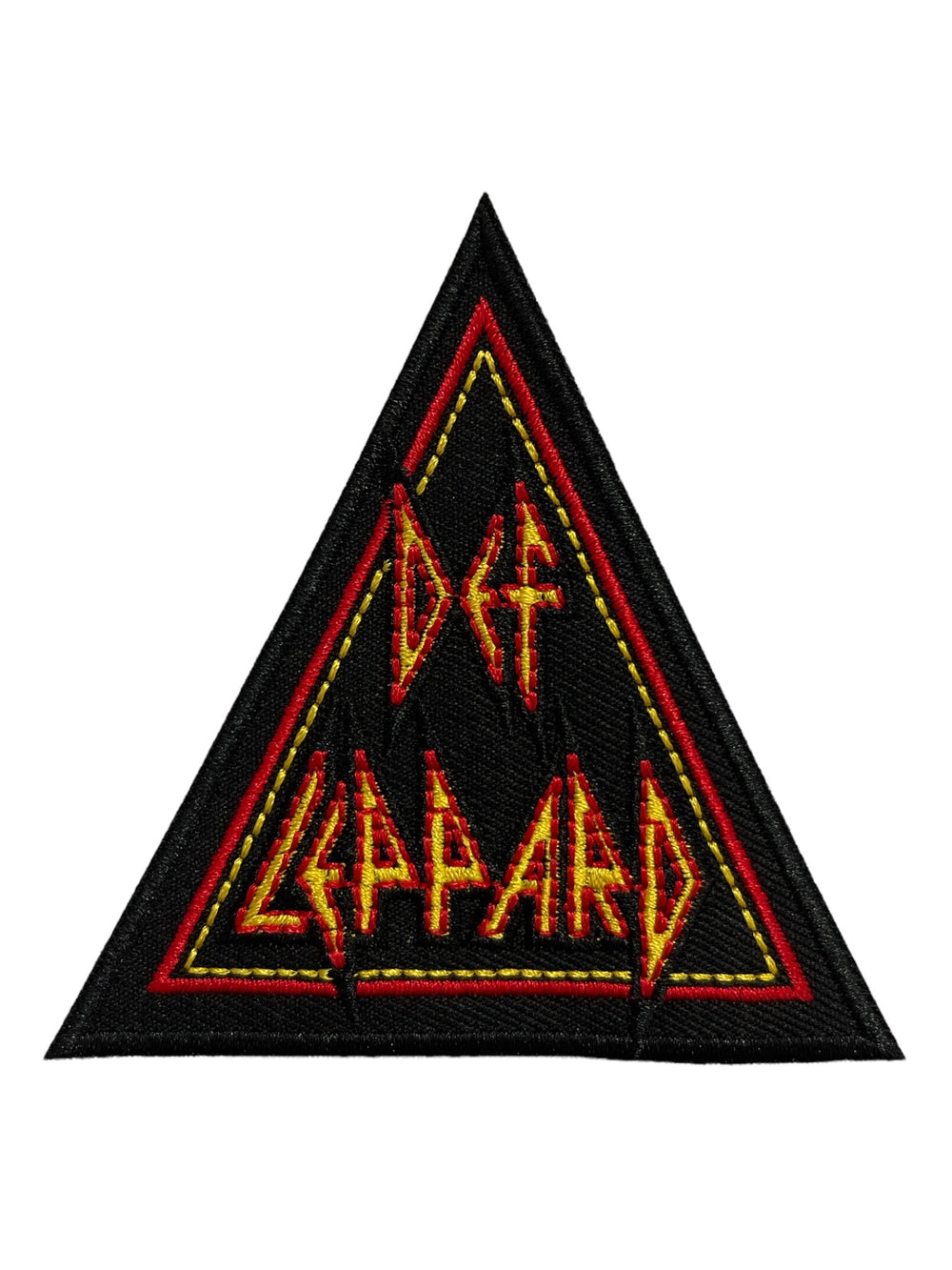Def Leppard Triangle Official Woven Patch Brand New