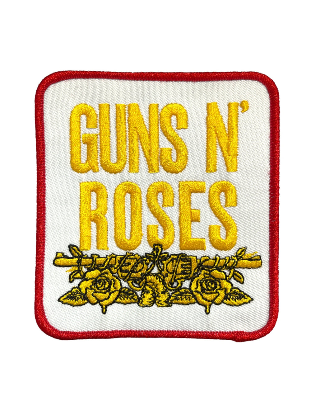 Guns n Roses Stacked White  Official Woven Patch Brand New