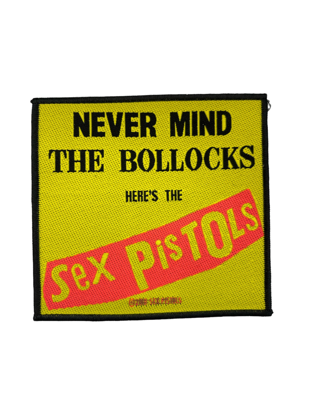Sex Pistols Nevermind Yellow Official Woven Patch Brand New