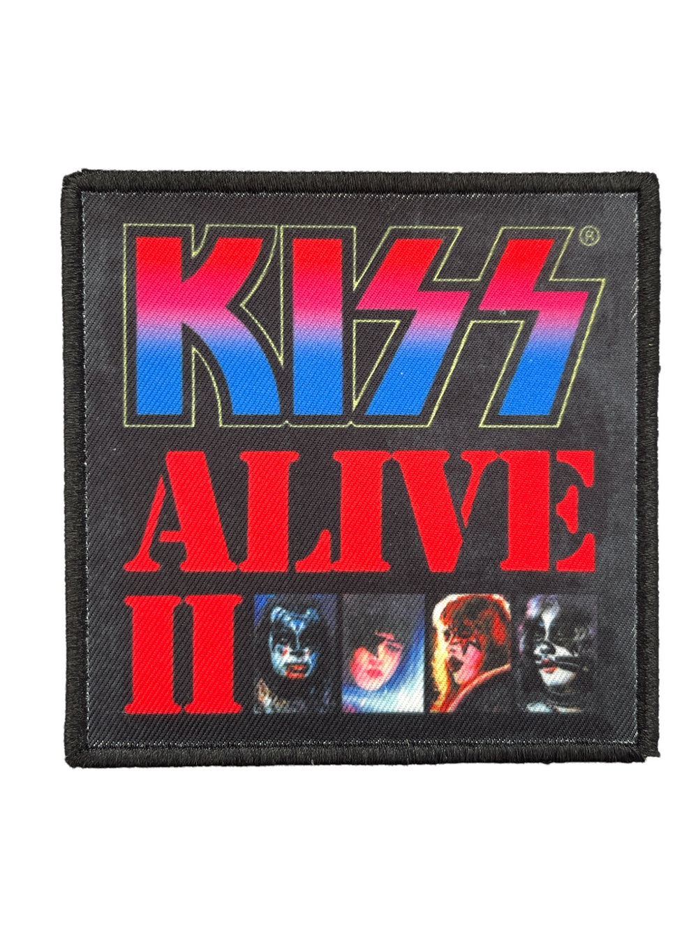 KISS ALIVE 11 Official Woven Patch Brand New