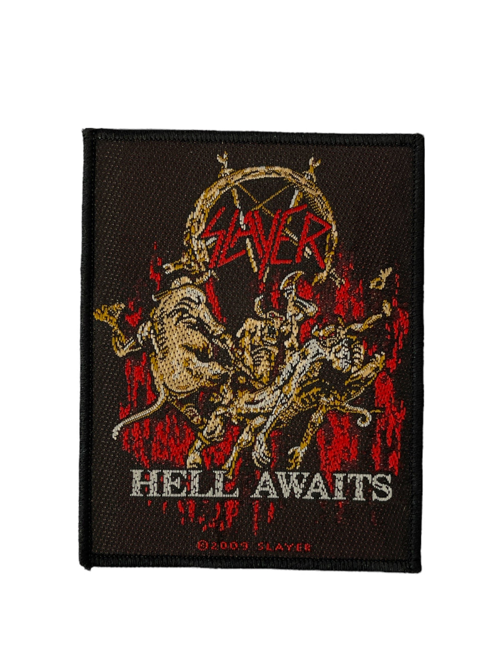 Slayer Standard Patch: Hell Awaits Official Woven Patch Brand New