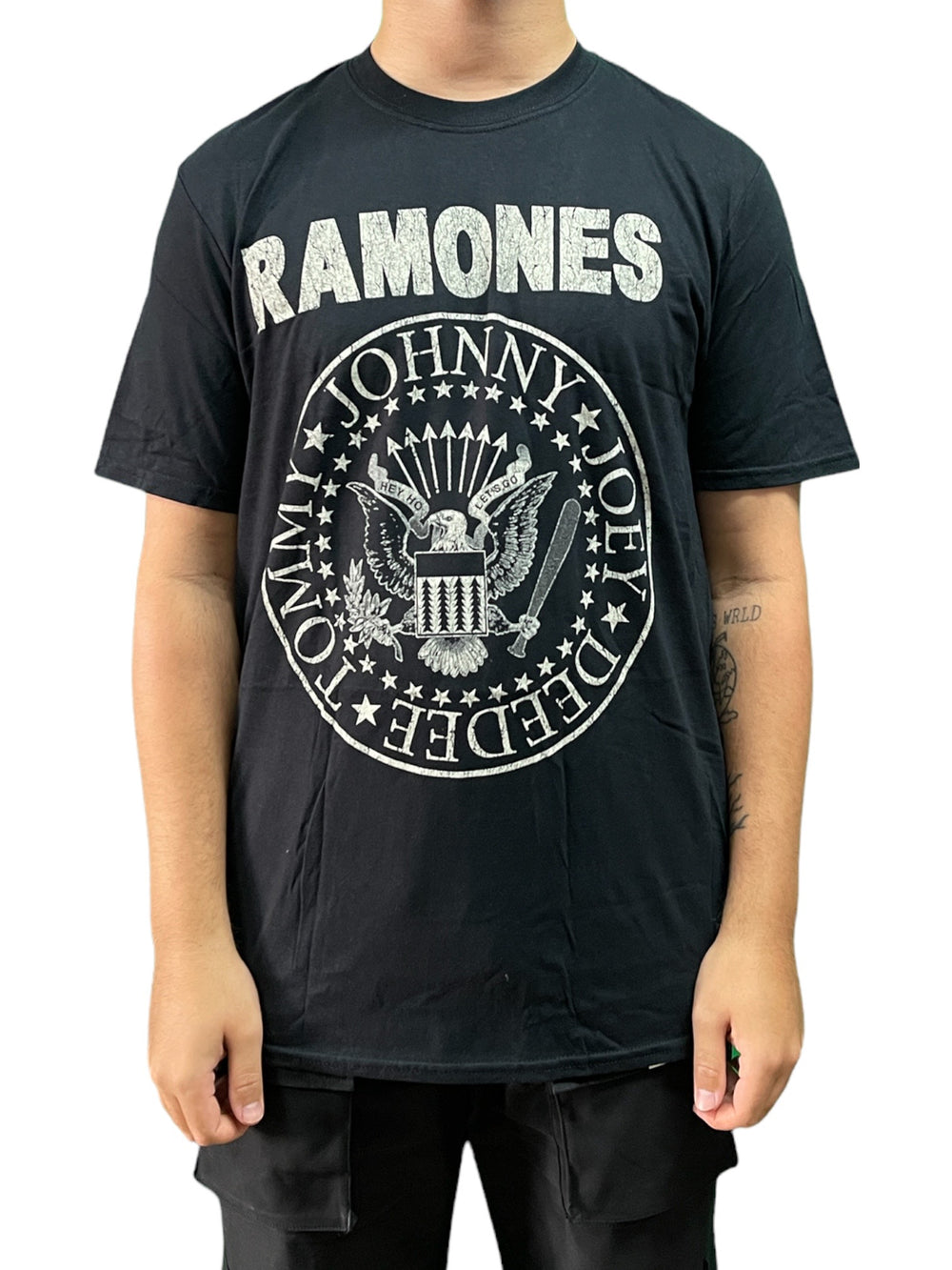 Ramones The Seal Hey Ho Back Printed Unisex Official T Shirt Brand New Various Sizes