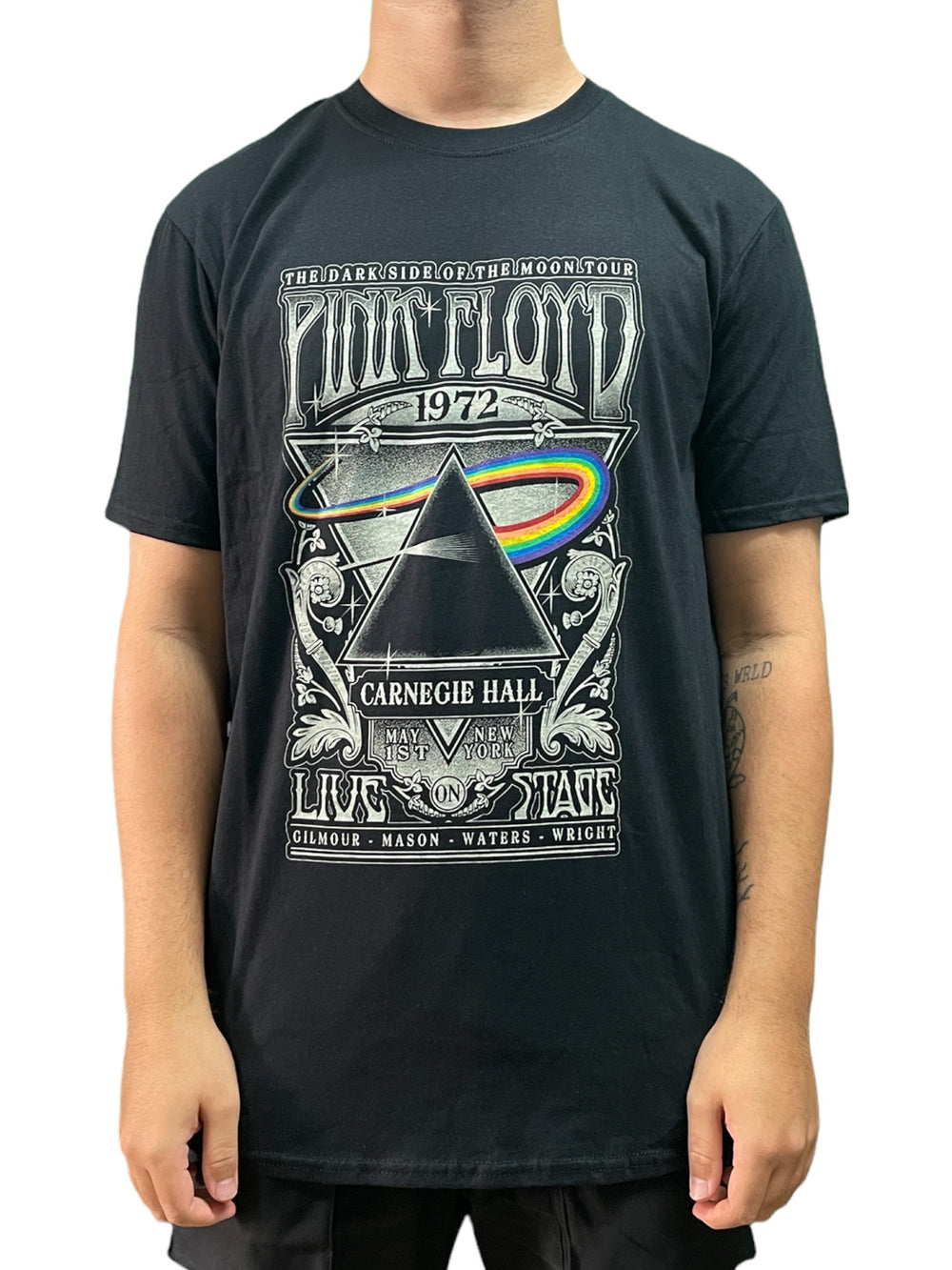 Pink Floyd Carnegie Hall Poster BLK Unisex Official T Shirt Various Sizes