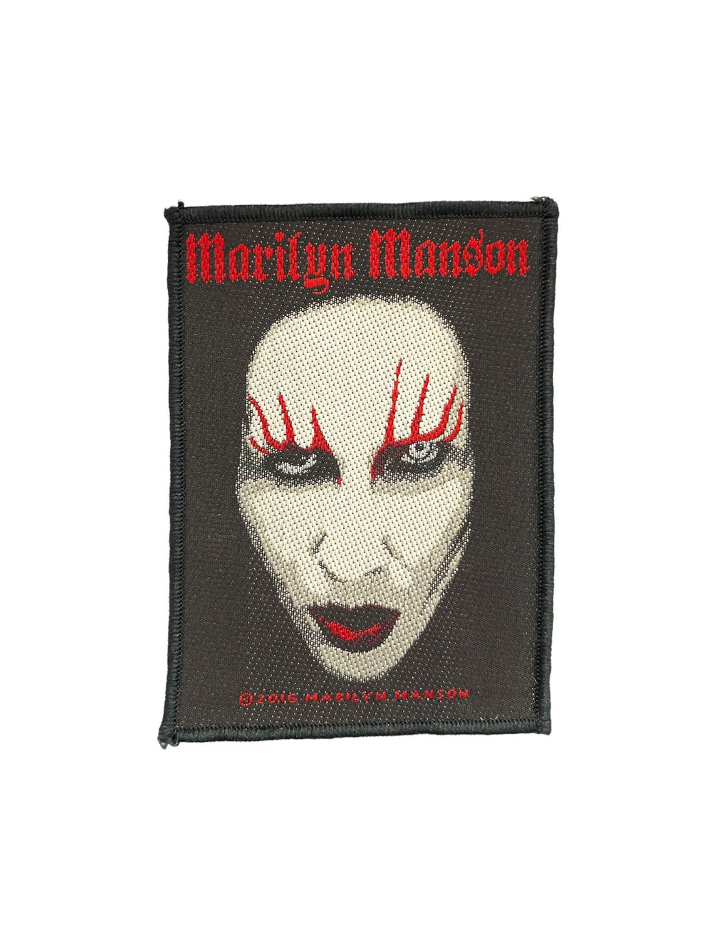 Marilyn Manson Face Official Woven Patch Brand New