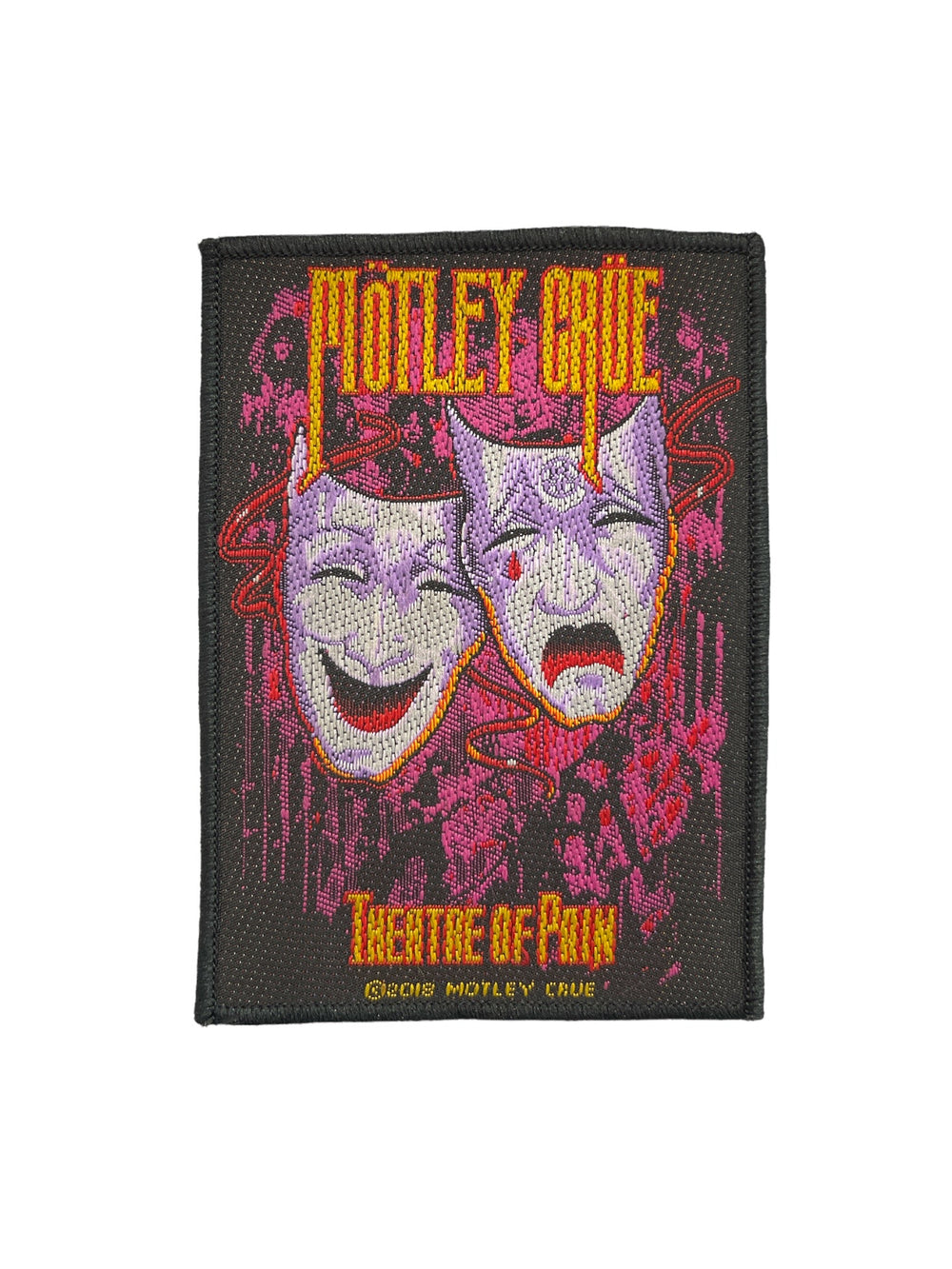 Motley Crue Theatre Of Pain Official Woven Patch Brand New