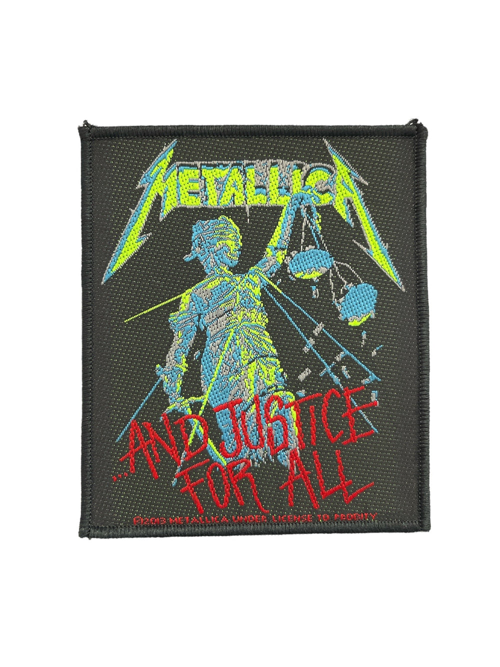 Metallica Justice For All Official Woven Patch Brand New