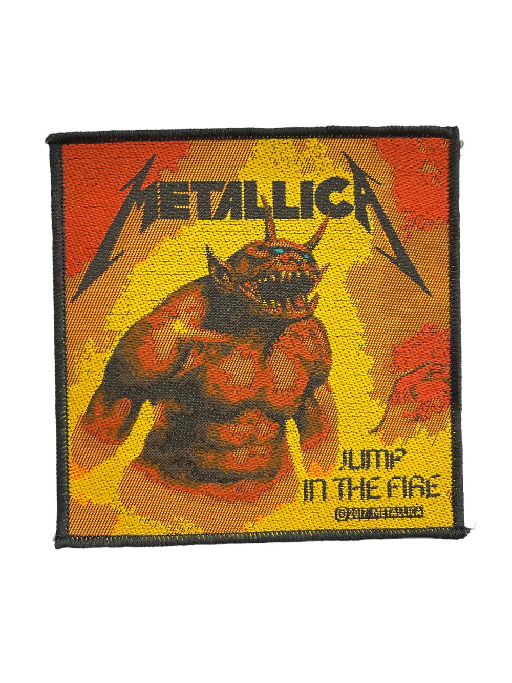 Metallica Jump in The Fire Official Woven Patch Brand New