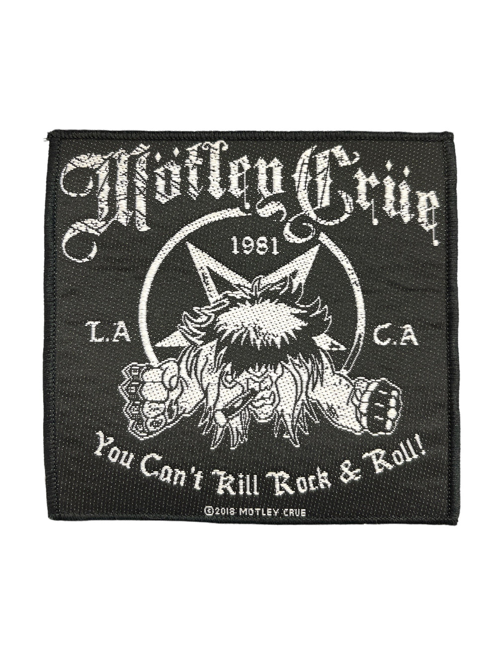 Motley Crue You Cant Kill Official Woven Patch Brand New