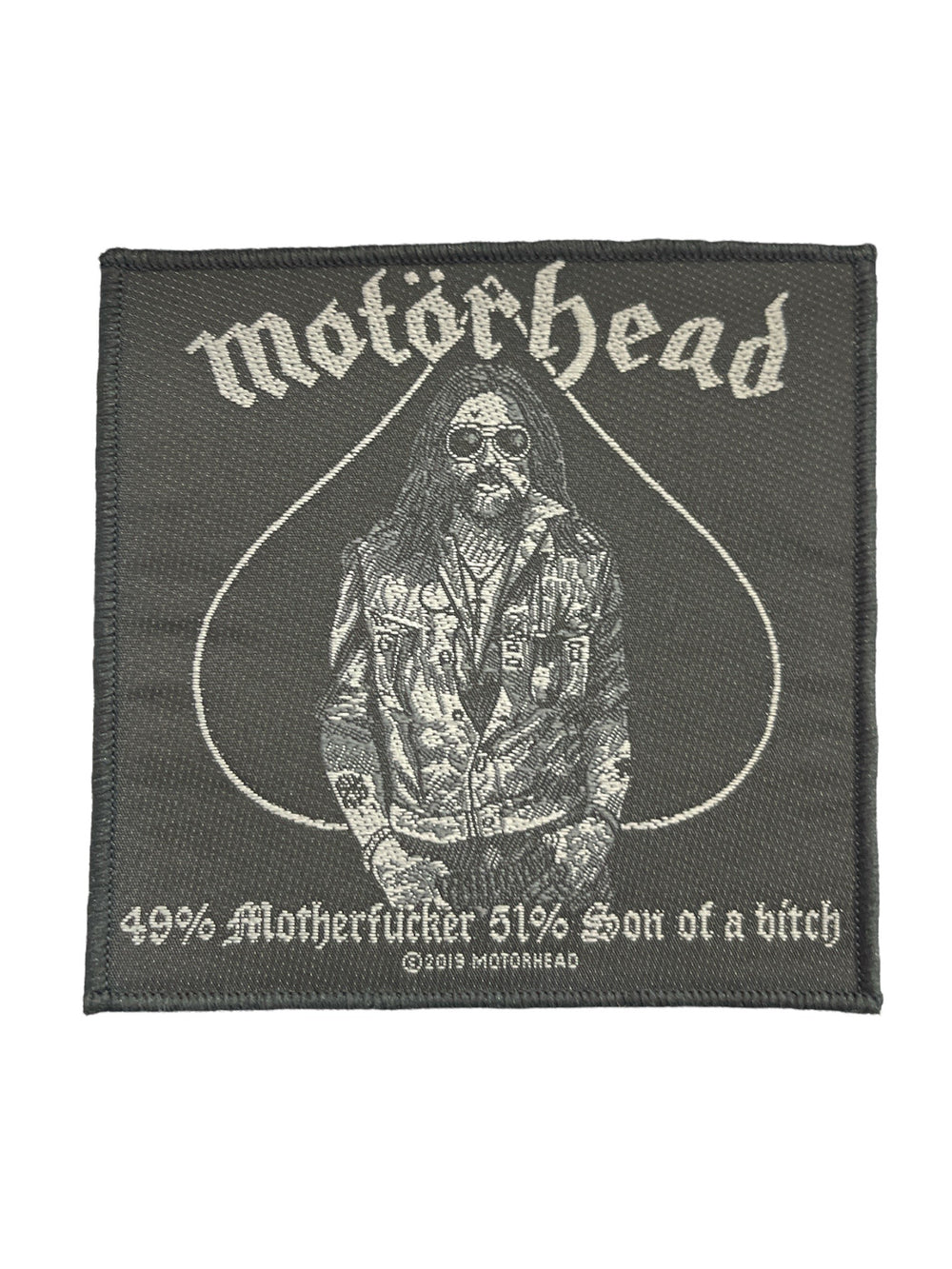 Motorhead Lemmy 49 Percent Official Woven Patch Brand New