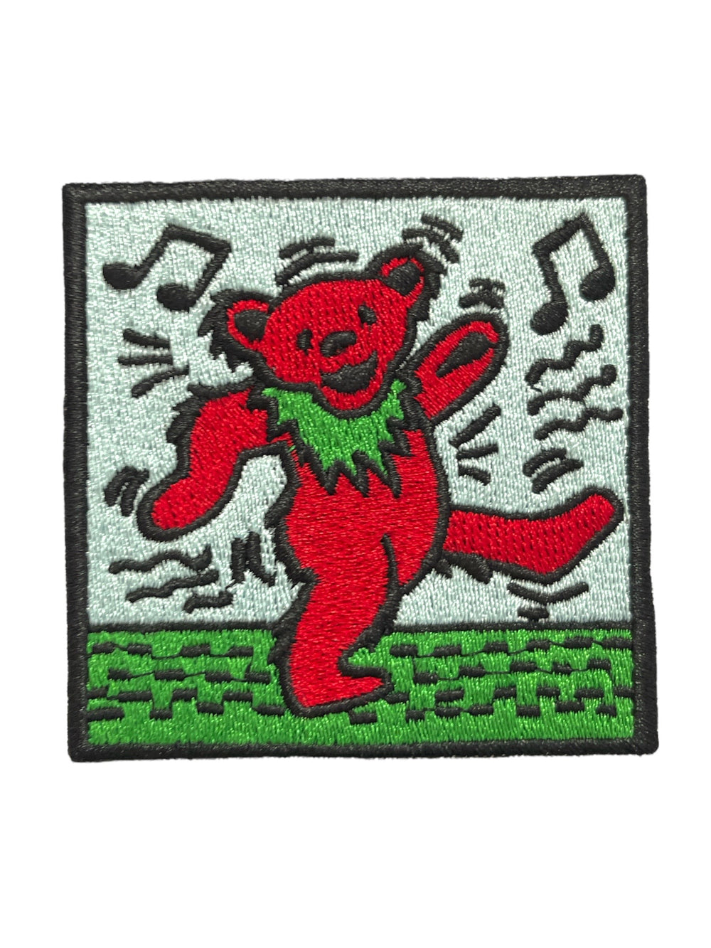 Grateful Dead Dancing Bear Square Official Woven Patch Brand New