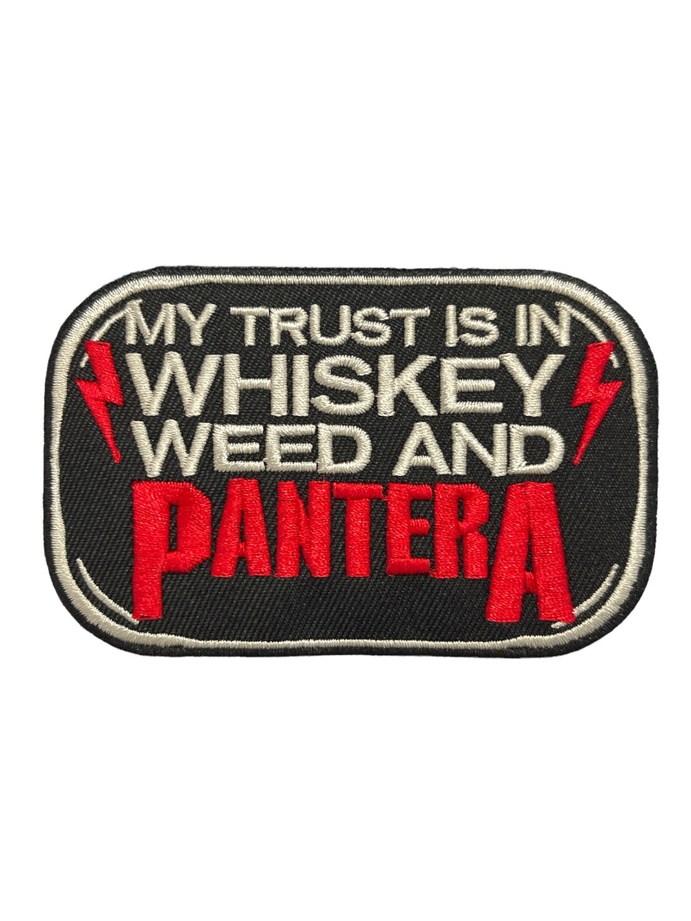 Pantera Whiskey And Weed  Official Woven Patch Brand New