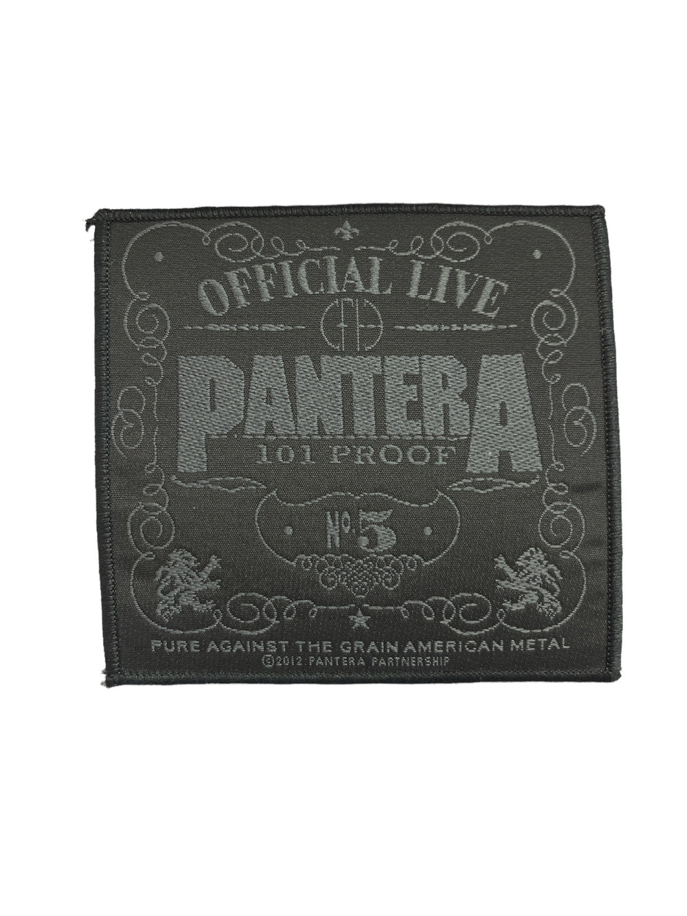 Pantera 101 Proof Square Official Woven Patch: NEW