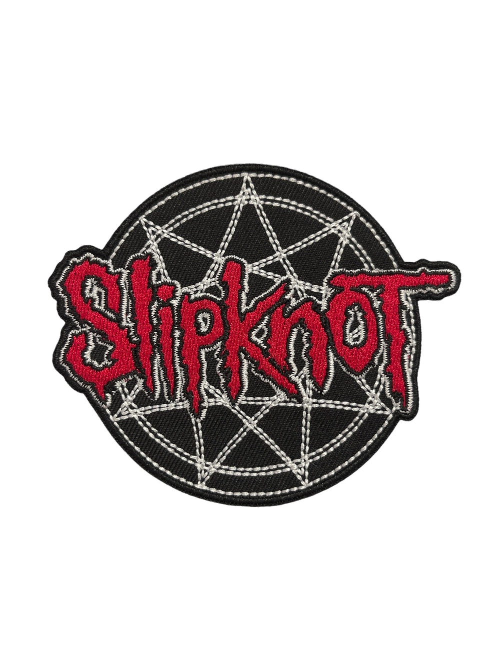 Slipknot Red Logo Over Nonogram Official Woven Patch Brand New