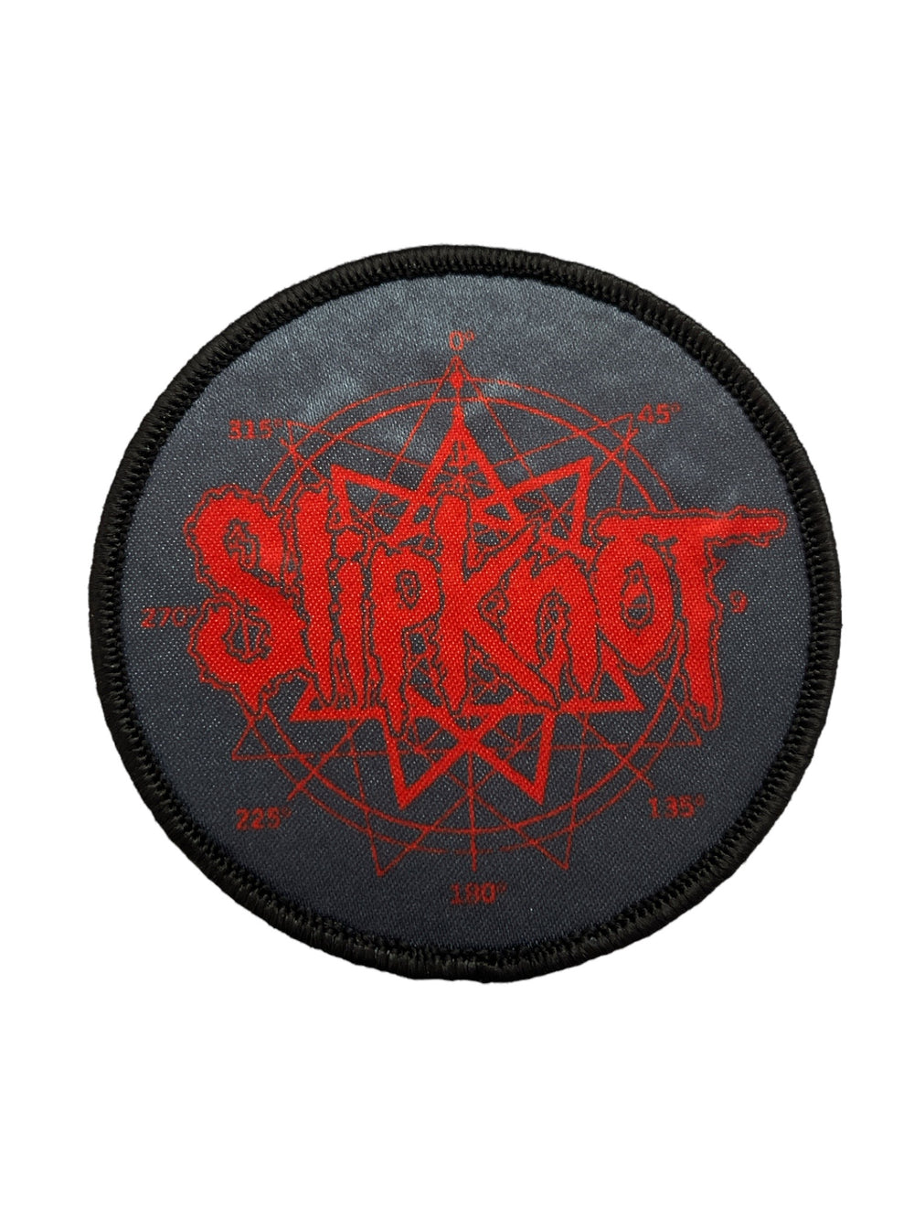 Slipknot Logo & Nonagram Round Official Woven Patch Brand New