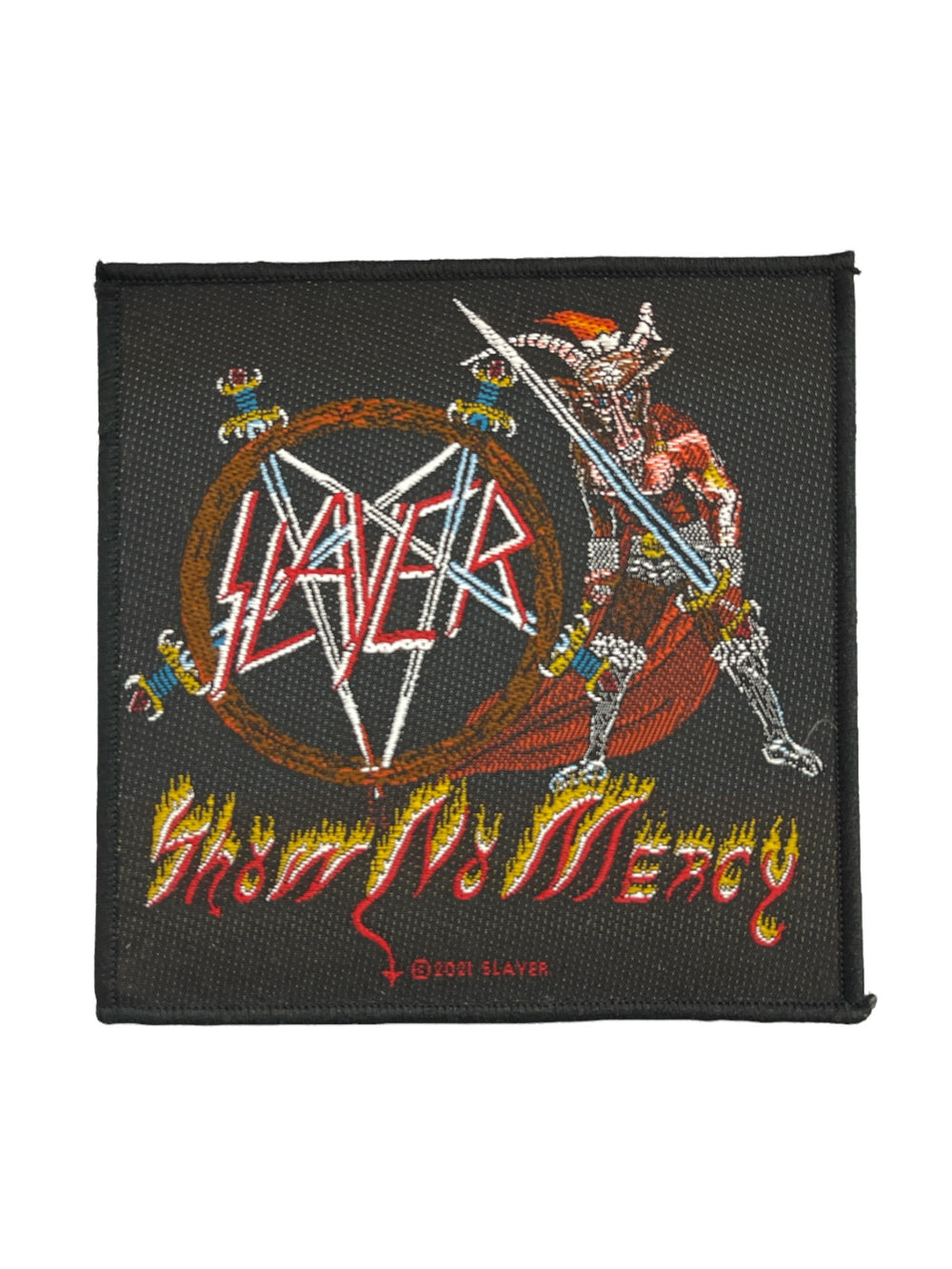 Slayer Show No Mercy Official Woven Patch Brand New