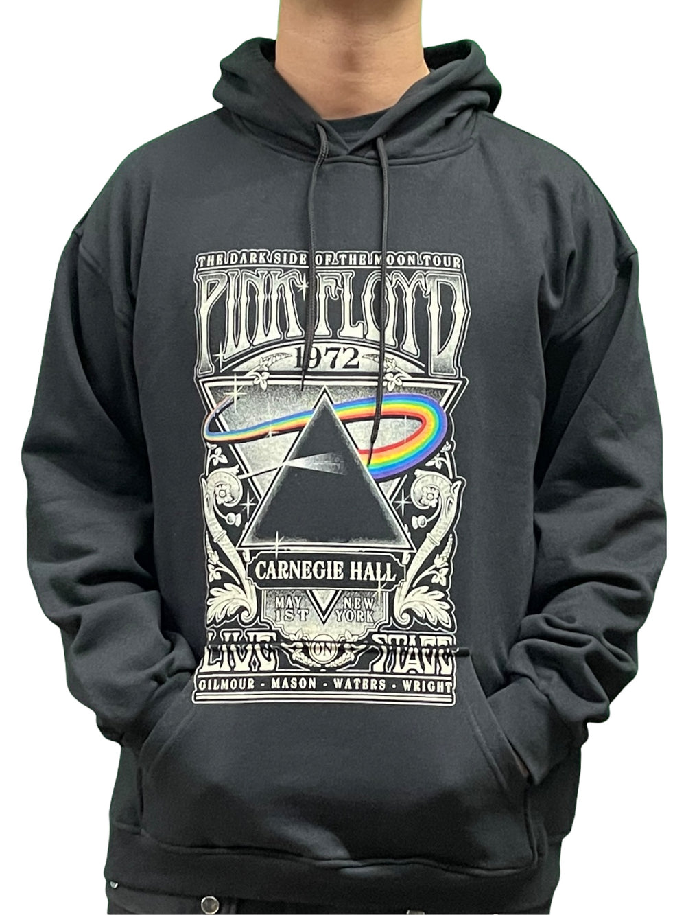 Pink Floyd Carnegie Hall BLACK Pullover Hoodie Unisex Official Brand New Various Sizes