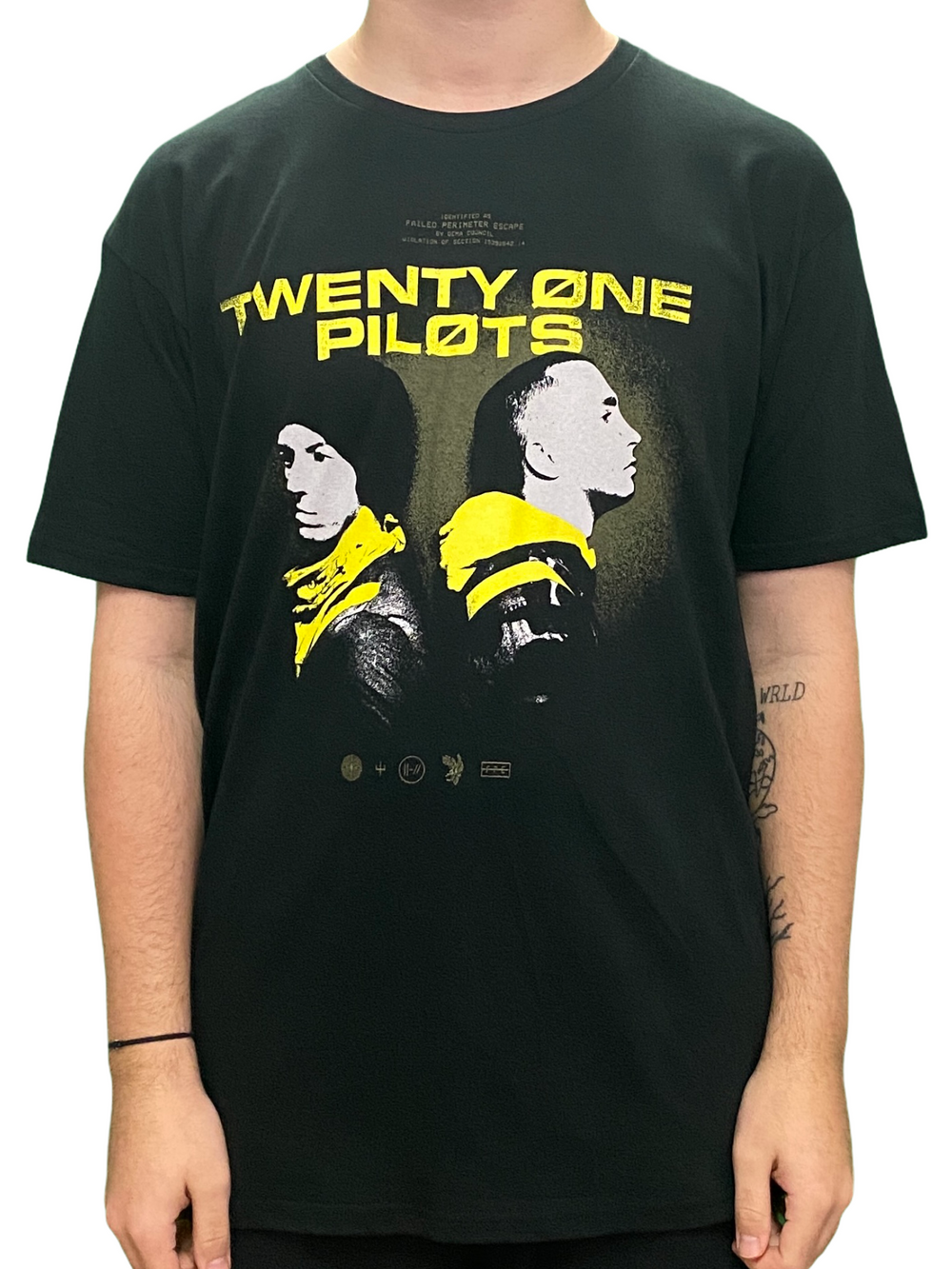 Twenty One Pilots Back To Back Unisex Official T Shirt Brand New Various Sizes