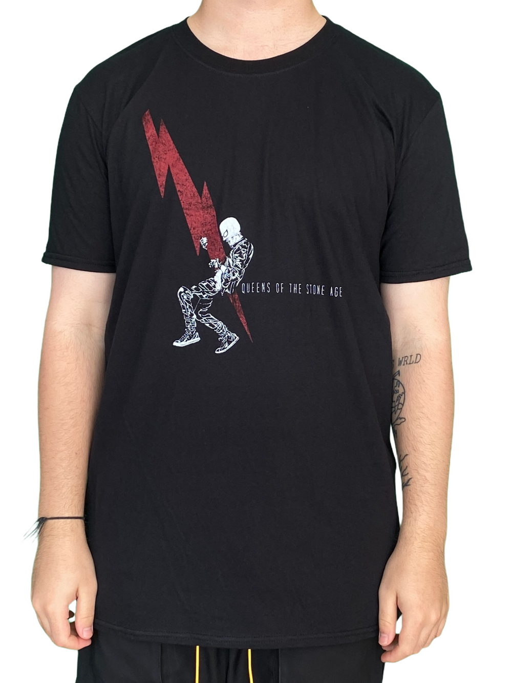 Queens Of The Stone Age Lightning Dude Official T Shirt Brand New Various Sizes