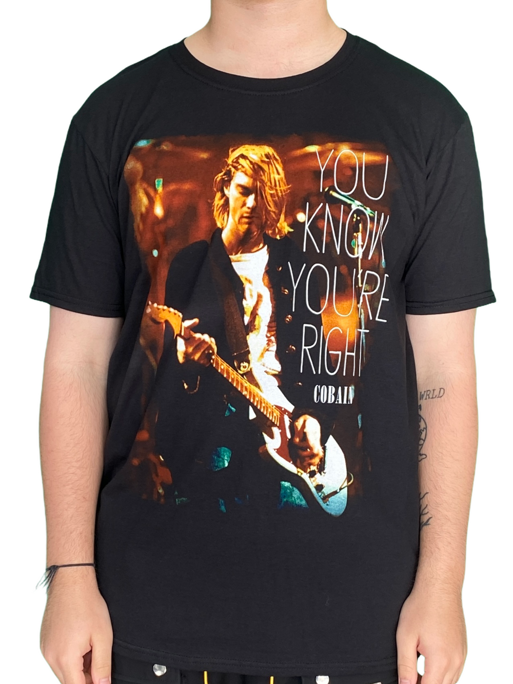 Nirvana Kurt Cobain You Know Official T Shirt Brand New Various Sizes
