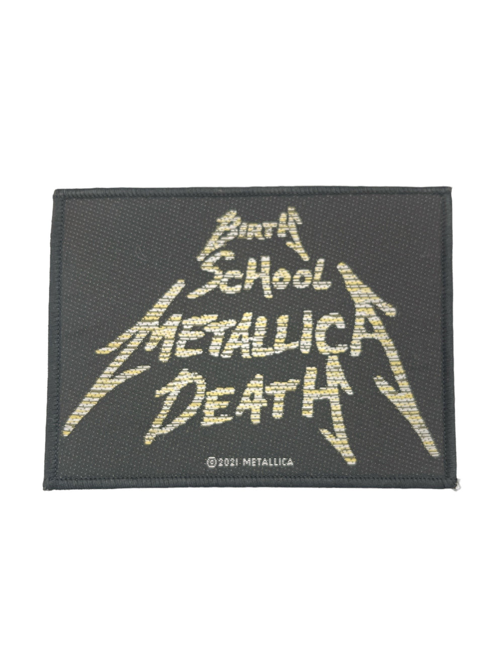 Metallica Standard Patch: Birth, School, Metallica, Death Official Woven Patch Brand New