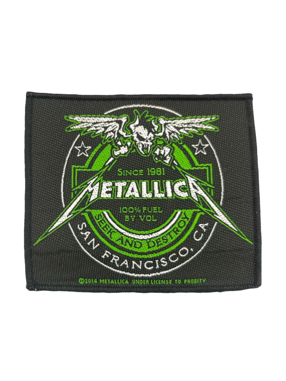Metallica Standard Patch: Beer Label Woven Patch Brand New Jacket