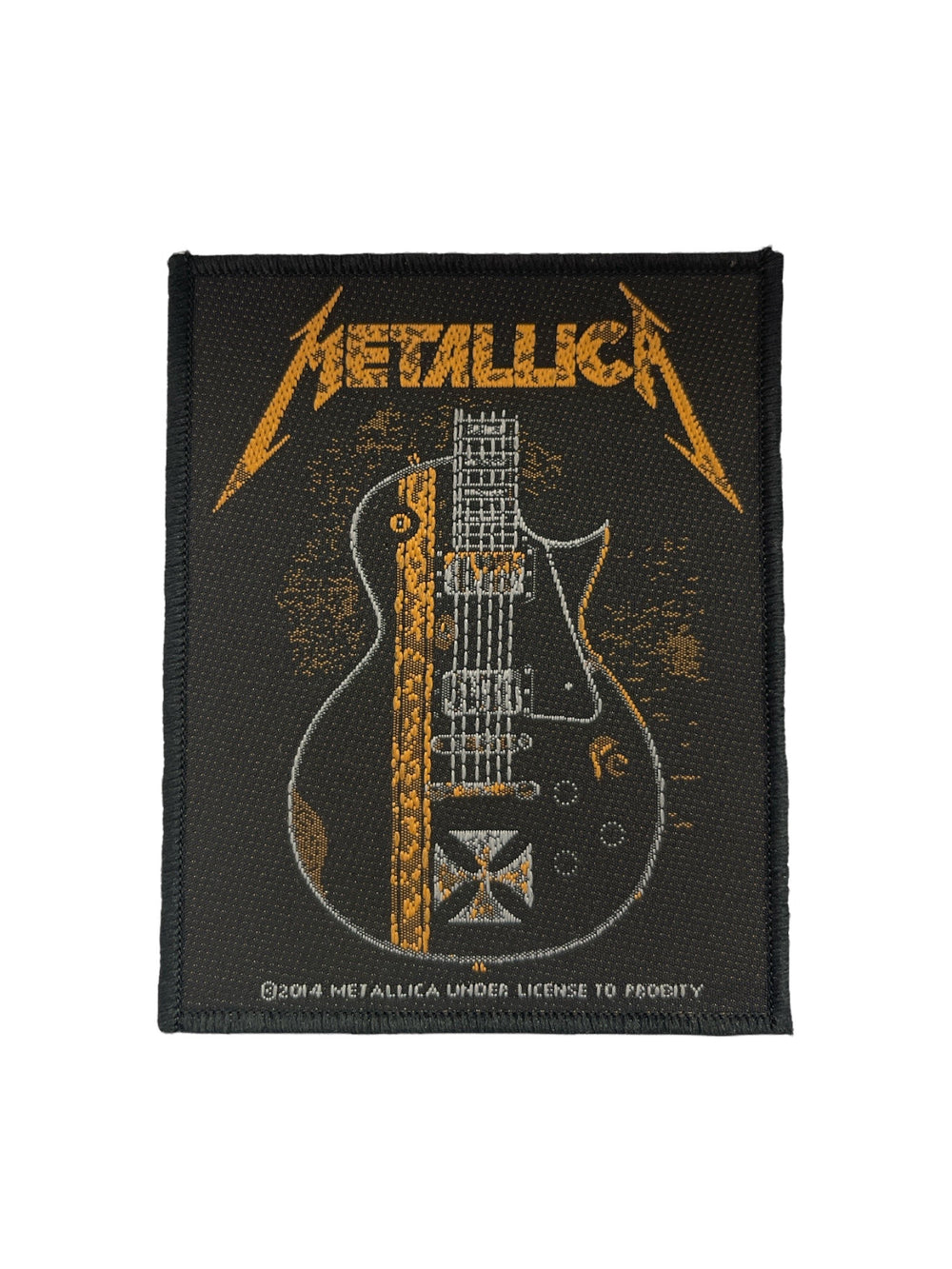 Metallica Standard Patch: Hetfield Guitar Woven Patch Brand New Jacket