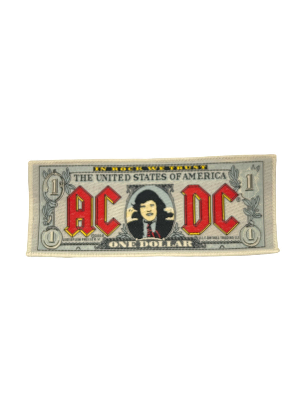 AC/DC Angus One Dollar Official Woven Patch Brand New