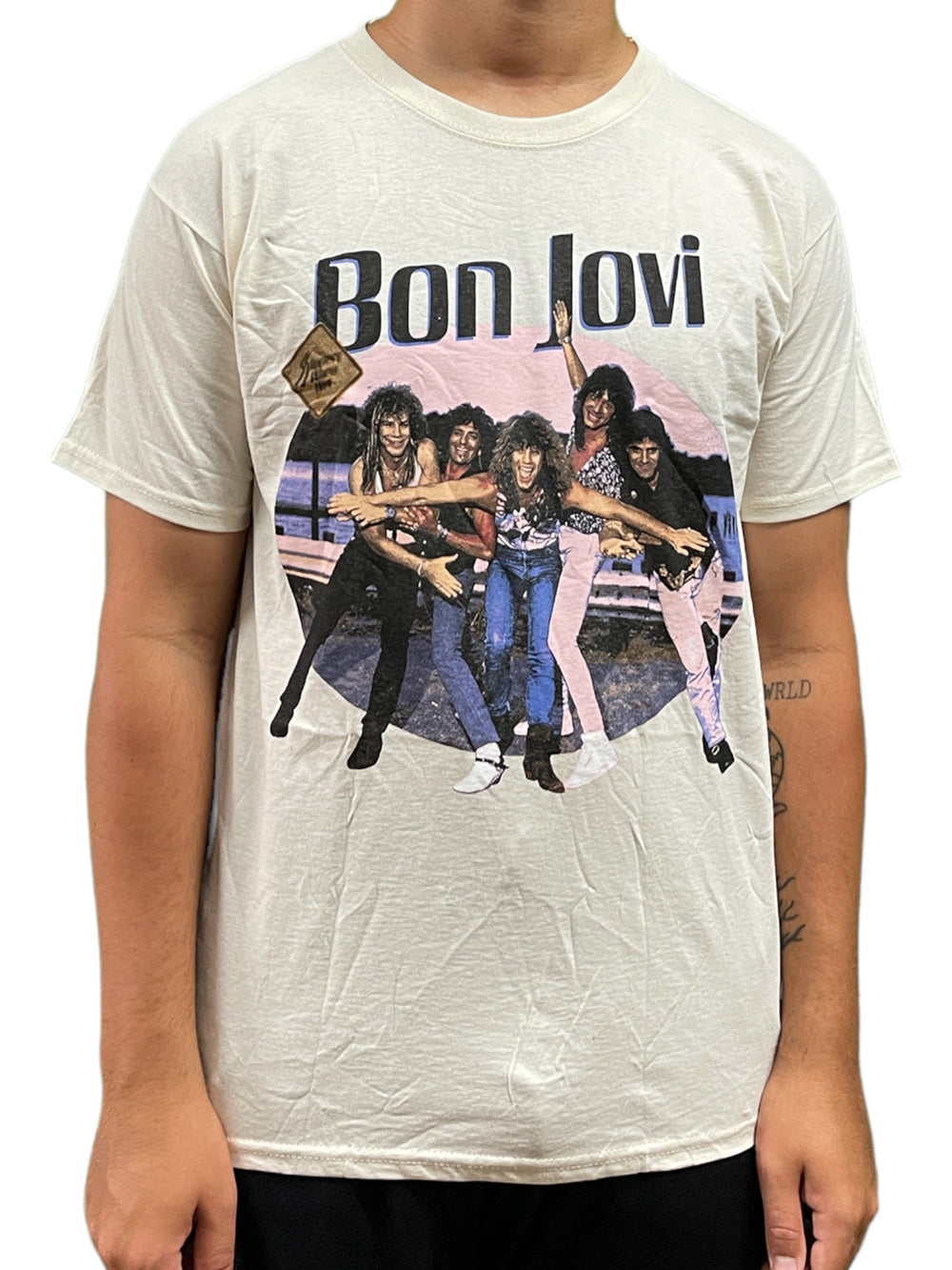 Bon Jovi Breakout Natural Official Unisex T Shirt Brand New Various Sizes