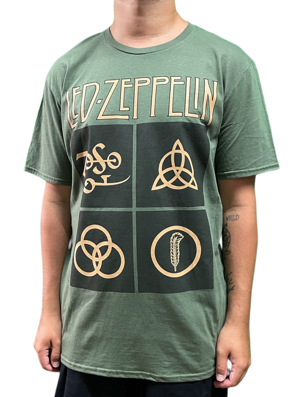 Led Zeppelin Gold Symbols Unisex Official Tee Shirt Various Sizes NEW